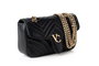 Vince Camuto Bolso Bandolera Negro Piel de Polivinilo con Dos Bolsillos Interiores Lucca